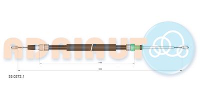 Cable Pull, parking brake ADRIAUTO 33.0272.1