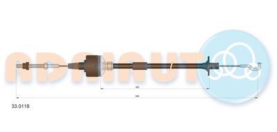 Cable Pull, clutch control ADRIAUTO 33.0118