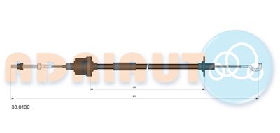 Cable Pull, clutch control ADRIAUTO 33.0130