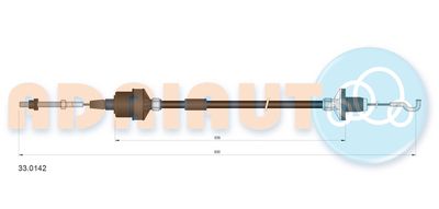 Cable Pull, clutch control ADRIAUTO 33.0142