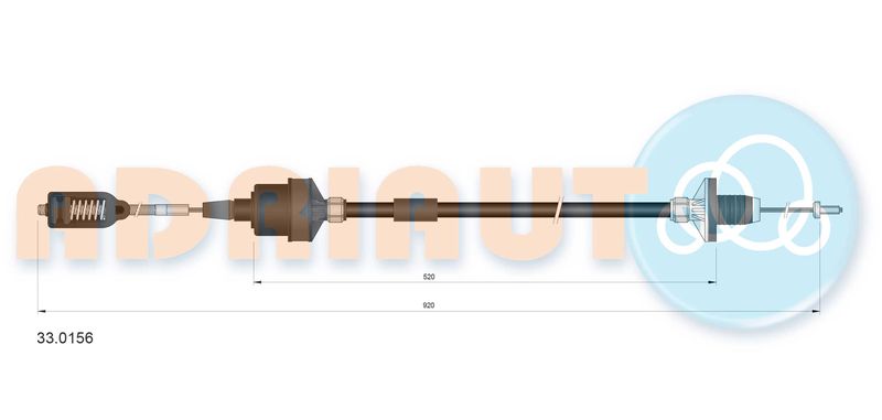ADRIAUTO 33.0156 Cable Pull, clutch control