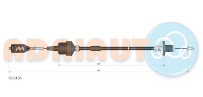 Cable Pull, clutch control ADRIAUTO 33.0156