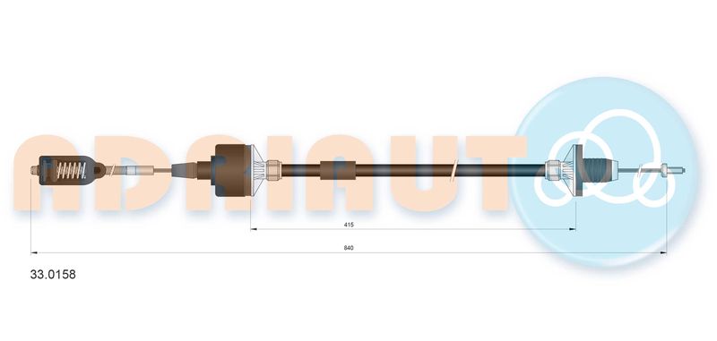 ADRIAUTO 33.0158 Cable Pull, clutch control