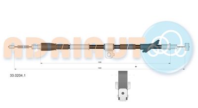 Cable Pull, parking brake ADRIAUTO 33.0204.1