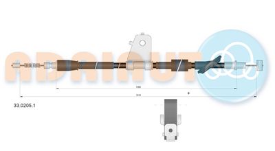 Cable Pull, parking brake ADRIAUTO 33.0205.1