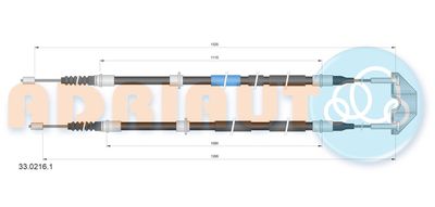 Cable Pull, parking brake ADRIAUTO 33.0216.1