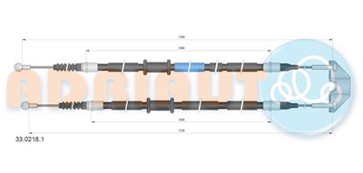 Cable Pull, parking brake ADRIAUTO 33.0218.1