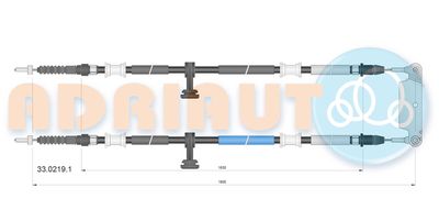 Cable Pull, parking brake ADRIAUTO 33.0219.1