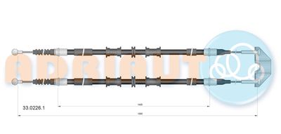 Cable Pull, parking brake ADRIAUTO 33.0226.1
