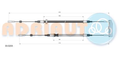 Cable Pull, parking brake ADRIAUTO 33.0233