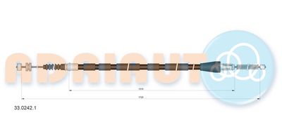 Cable Pull, parking brake ADRIAUTO 33.0242.1