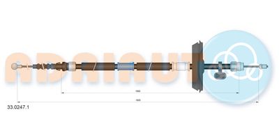 Cable Pull, parking brake ADRIAUTO 33.0247.1