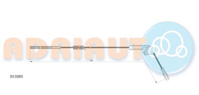 Cable Pull, parking brake ADRIAUTO 33.0263