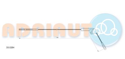 Cable Pull, parking brake ADRIAUTO 33.0264