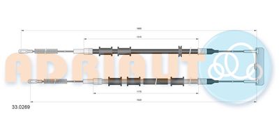 Cable Pull, parking brake ADRIAUTO 33.0269