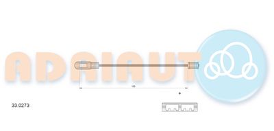 Cable Pull, parking brake ADRIAUTO 33.0273