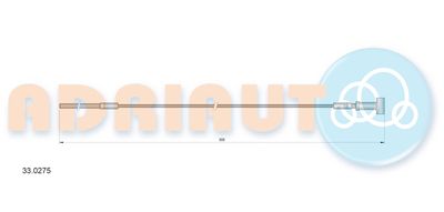 Cable Pull, parking brake ADRIAUTO 33.0275