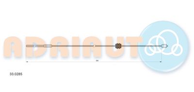 Cable Pull, parking brake ADRIAUTO 33.0285
