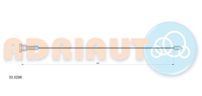 Cable Pull, parking brake ADRIAUTO 33.0286