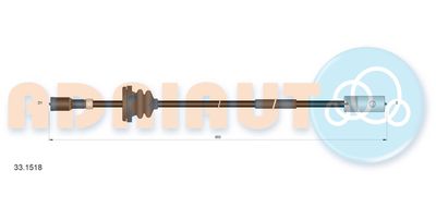 Speedometer Cable ADRIAUTO 33.1518