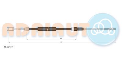 Cable Pull, parking brake ADRIAUTO 35.0213.1