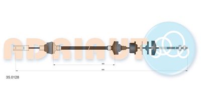 Cable Pull, clutch control ADRIAUTO 35.0128
