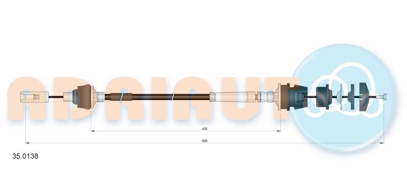 ADRIAUTO 35.0138 Cable Pull, clutch control