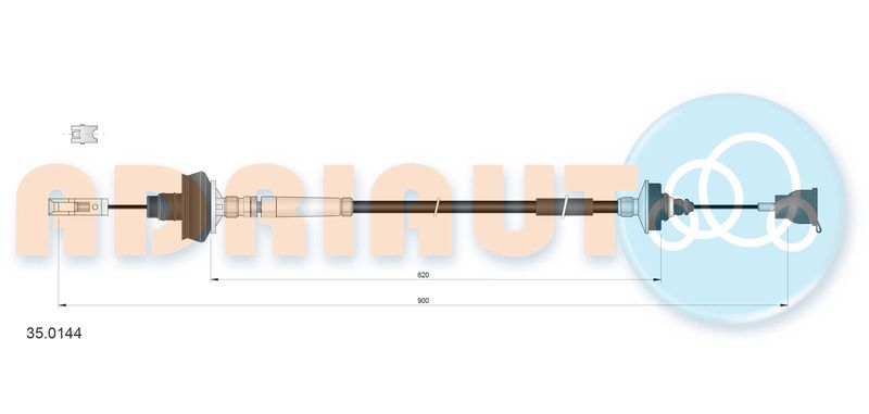 ADRIAUTO 35.0144 Cable Pull, clutch control