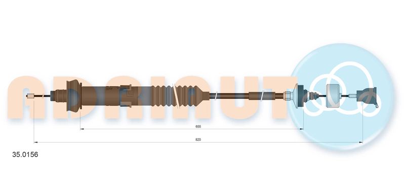 ADRIAUTO 35.0156 Cable Pull, clutch control