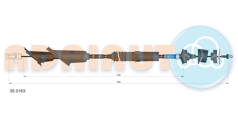 ADRIAUTO 35.0163 Cable Pull, clutch control