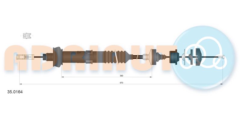 ADRIAUTO 35.0164 Cable Pull, clutch control
