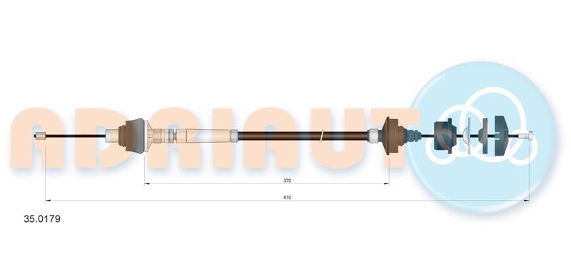 ADRIAUTO 35.0179 Cable Pull, clutch control