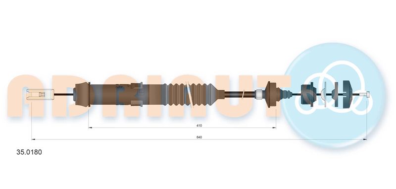 ADRIAUTO 35.0180 Cable Pull, clutch control