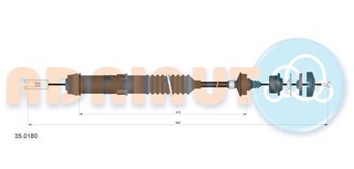 Cable Pull, clutch control ADRIAUTO 35.0180