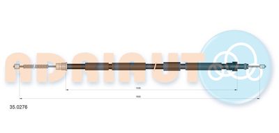 Cable Pull, parking brake ADRIAUTO 35.0276