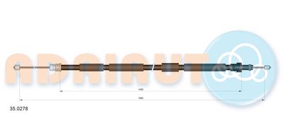 Cable Pull, parking brake ADRIAUTO 35.0278