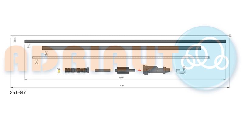 ADRIAUTO 35.0347 Accelerator Cable