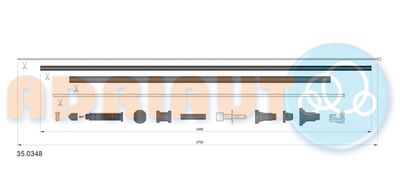 Accelerator Cable ADRIAUTO 35.0348
