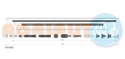 Accelerator Cable ADRIAUTO 35.0353