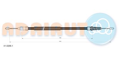 Cable Pull, parking brake ADRIAUTO 41.0256.1