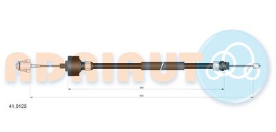 Cable Pull, clutch control ADRIAUTO 41.0125