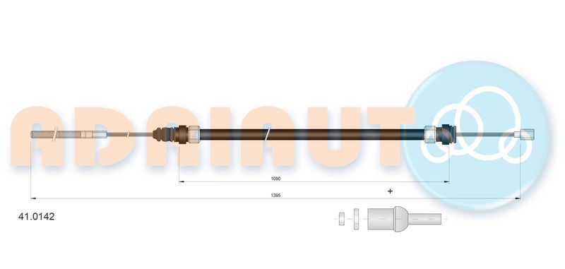 ADRIAUTO 41.0142 Cable Pull, clutch control