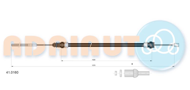 ADRIAUTO 41.0160 Cable Pull, clutch control