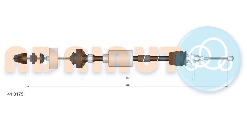 ADRIAUTO 41.0175 Cable Pull, clutch control