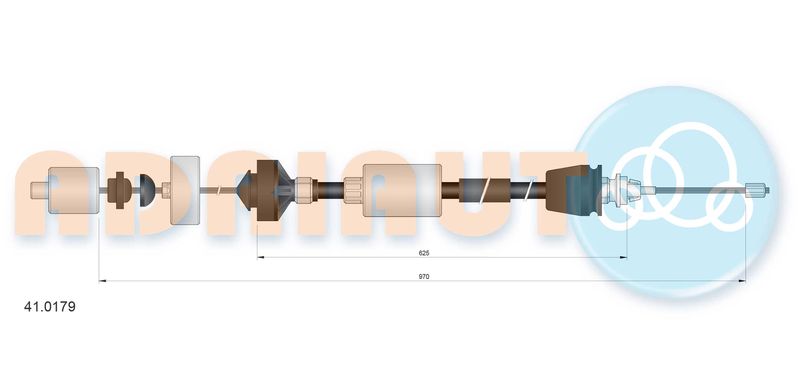 ADRIAUTO 41.0179 Cable Pull, clutch control