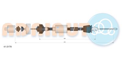 Cable Pull, clutch control ADRIAUTO 41.0179