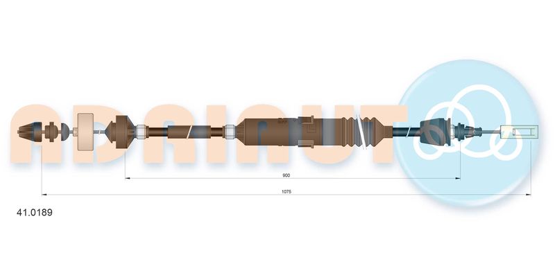 ADRIAUTO 41.0189 Cable Pull, clutch control