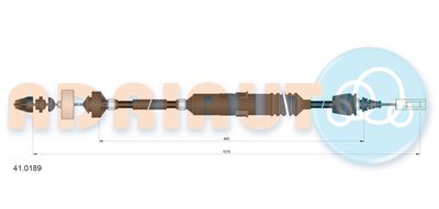 Cable Pull, clutch control ADRIAUTO 41.0189