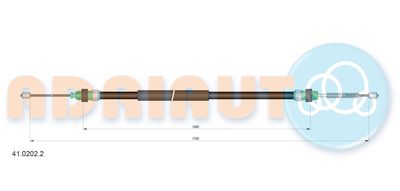 Cable Pull, parking brake ADRIAUTO 41.0202.2