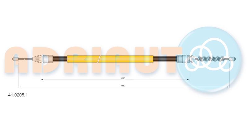 ADRIAUTO 41.0205.1 Cable Pull, parking brake